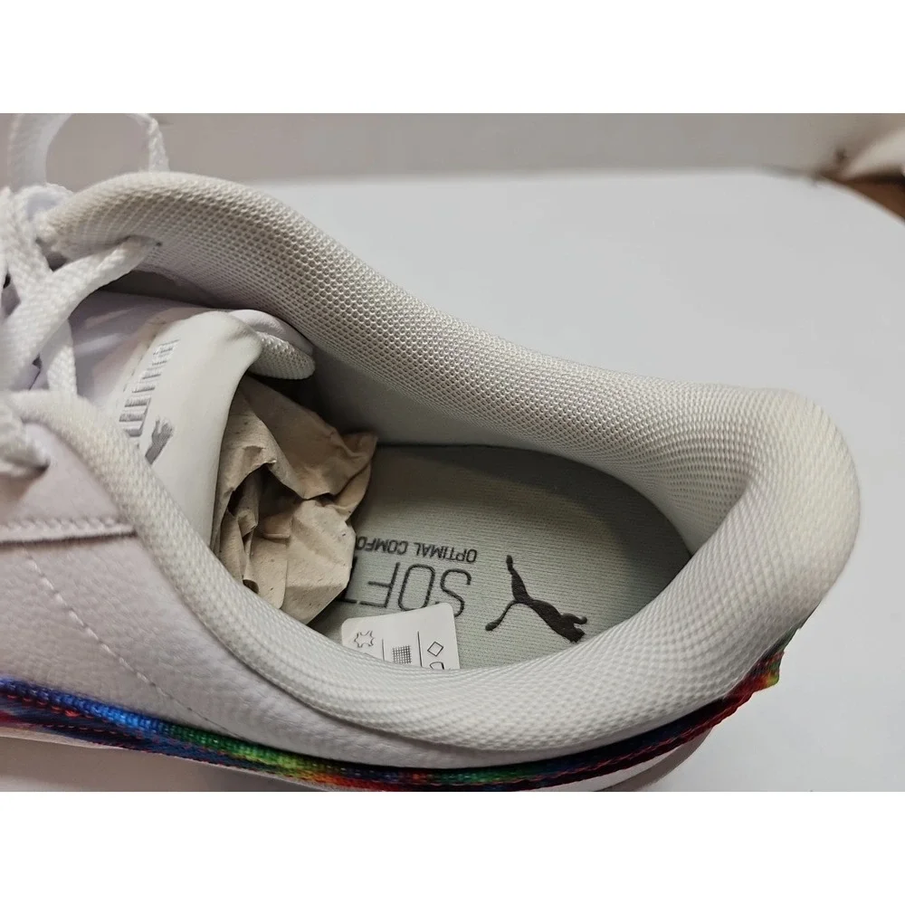 PUMA‎ Carina Tie Dye Espadrilles Women's Sneakers White/Metallic Silver Size 9